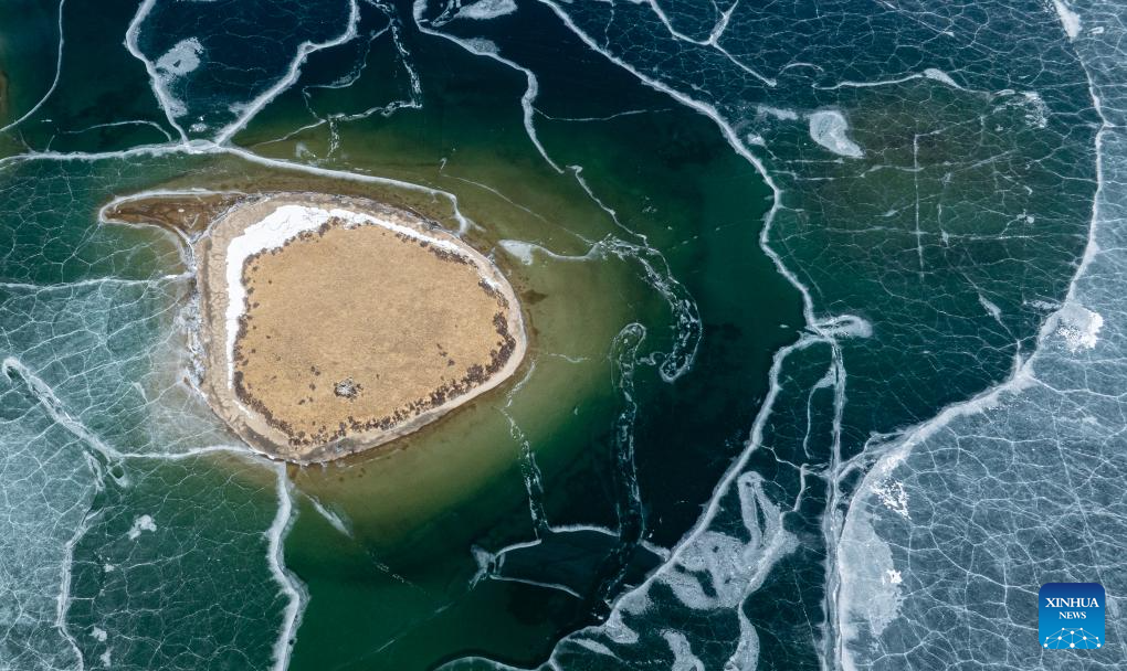 Scenery of lake in Maizhokunggar County, China's Xizang