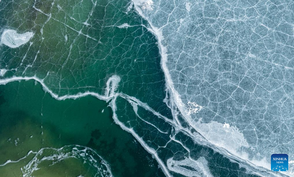 Scenery of lake in Maizhokunggar County, China's Xizang