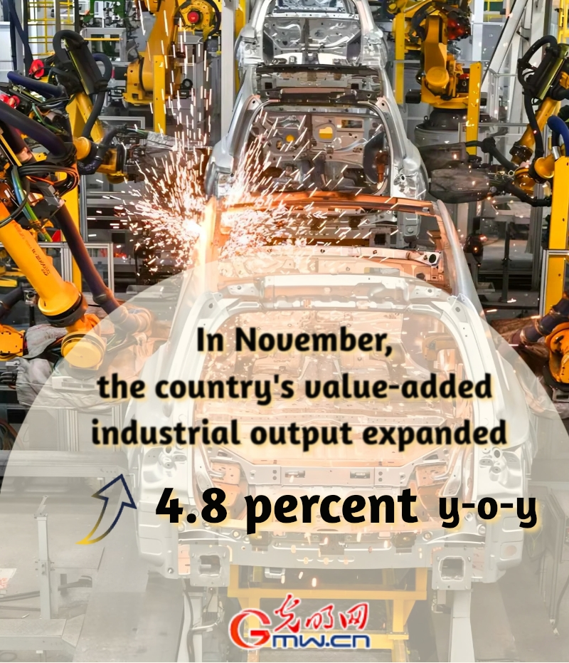 China's economy registers steady growth in November China's economy registers steady growth in November