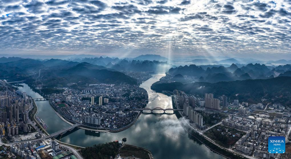 Picturesque winter scenery in China