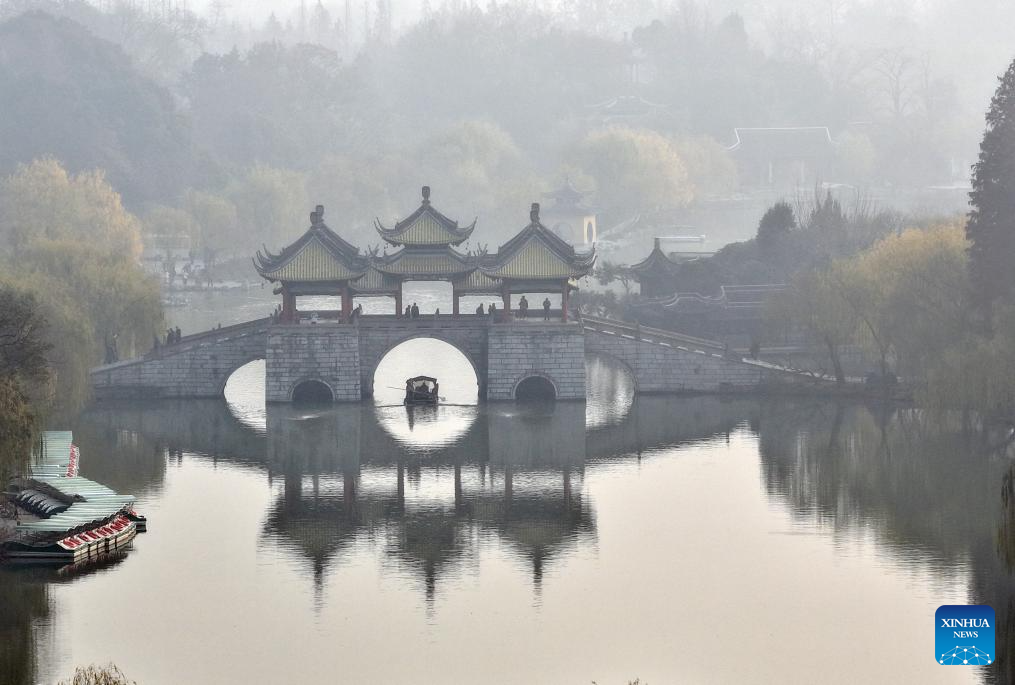 Picturesque winter scenery in China