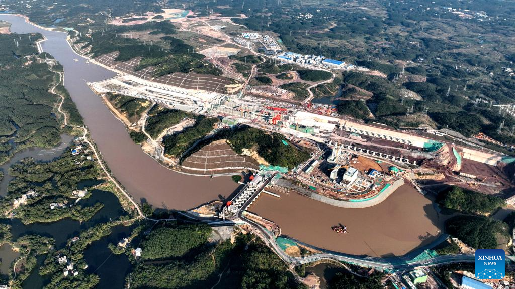 Construction of Pinglu Canal in China's Guangxi shows remarkable progress
