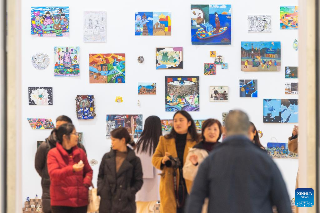Exhibition of children's arts opens in southwest China's Chongqing