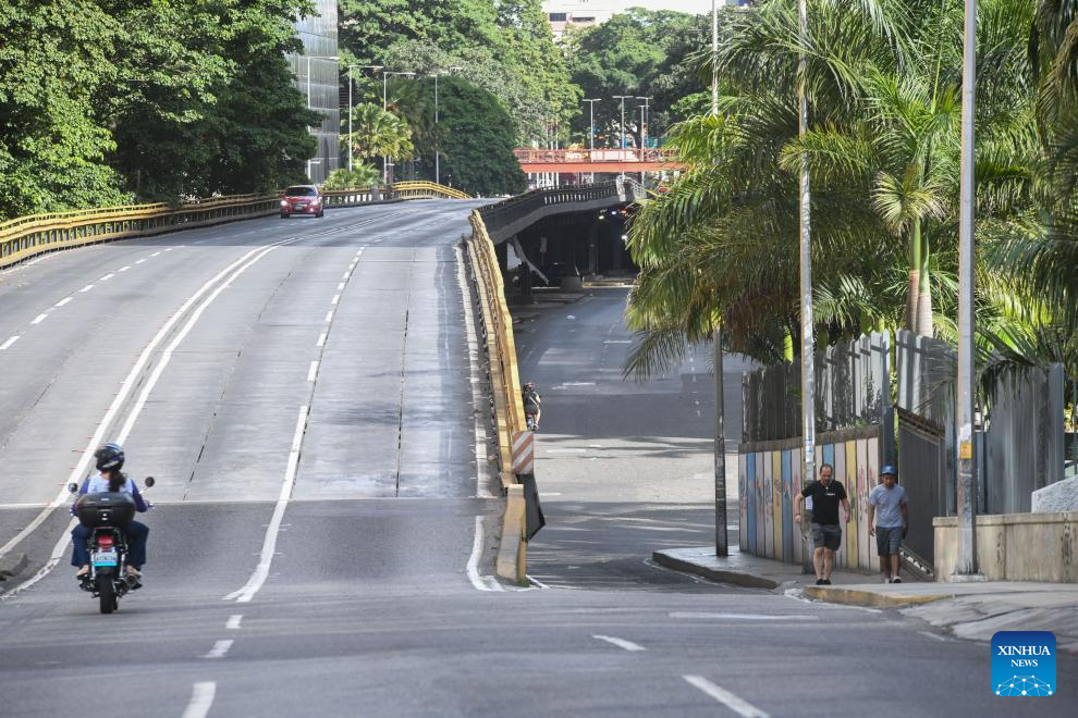 People rally against U.S. attacks in Caracas, Venezuela