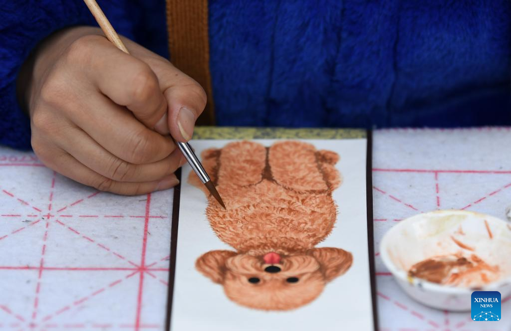 Custom pet portrait service injects vitality to centuries-old neighborhood in Xi'an, northwest China