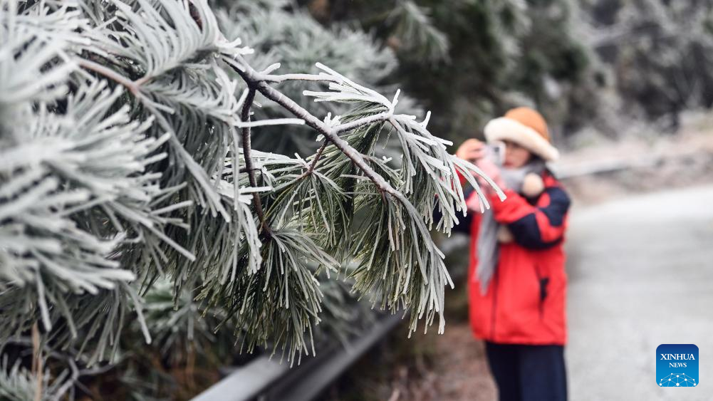 Icicles attract visitors in China's Guangxi
