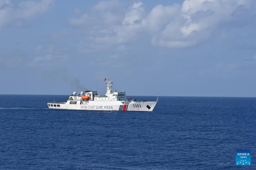 China coast guard patrols Huangyan Dao
