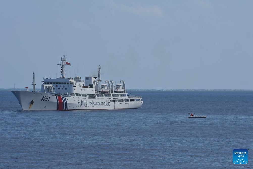 China coast guard patrols Huangyan Dao