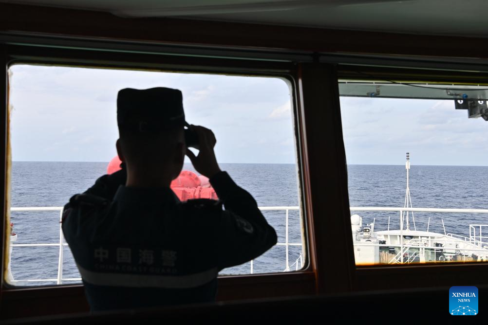 China coast guard patrols Huangyan Dao