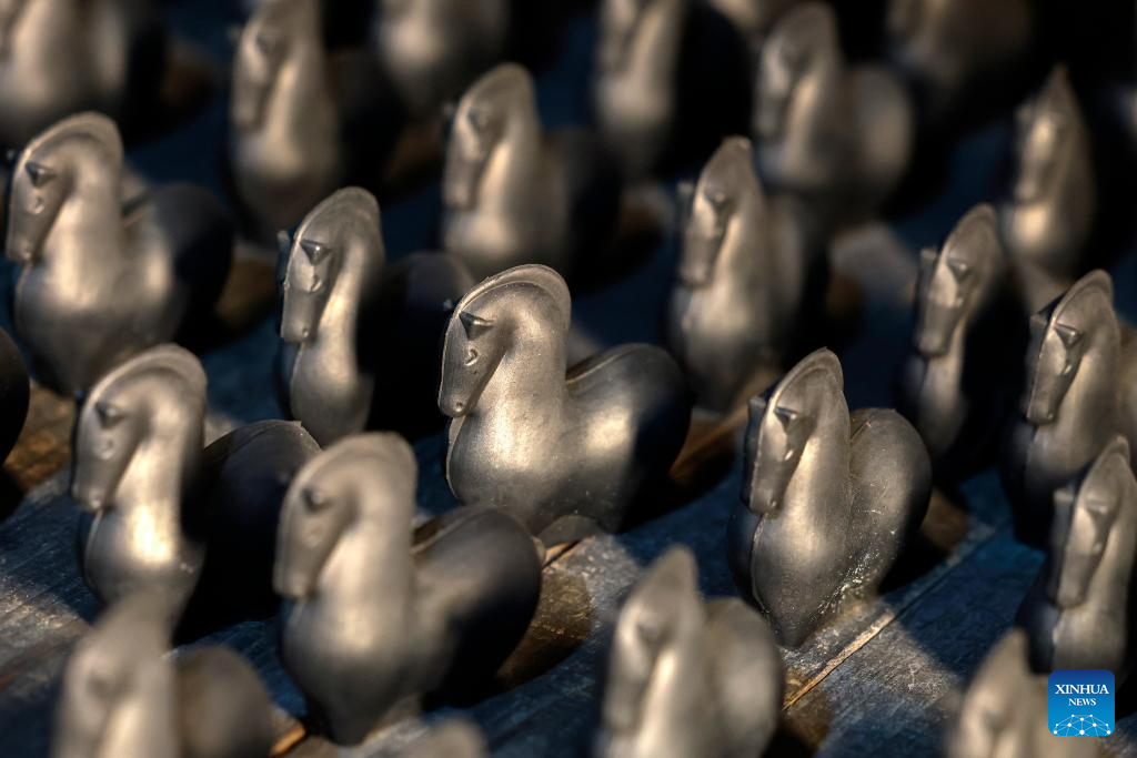 Shexian County in China's Anhui produces Hui ink sticks inspired by Chinese zodiac Year of Horse