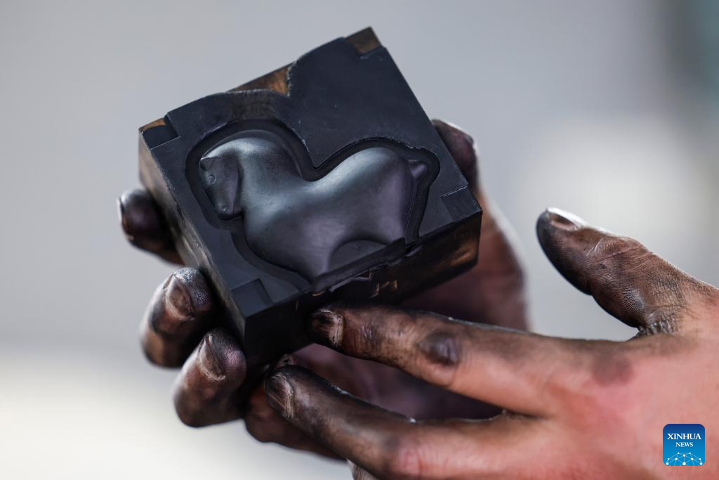 Shexian County in China's Anhui produces Hui ink sticks inspired by Chinese zodiac Year of Horse