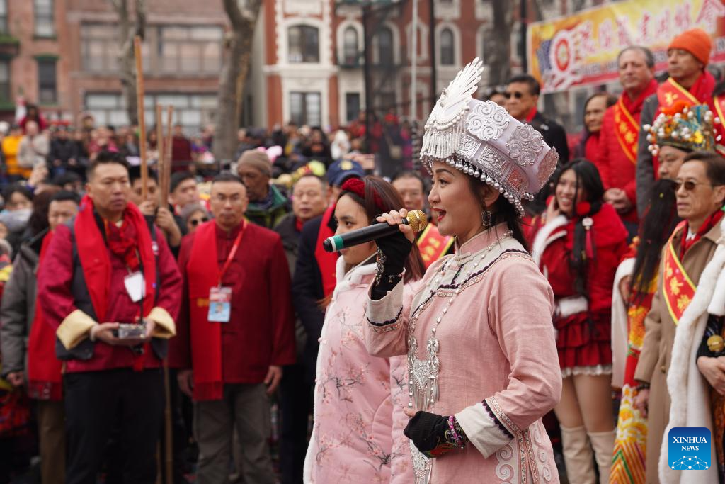 Chinese New Year celebration held in New York's Chinatown