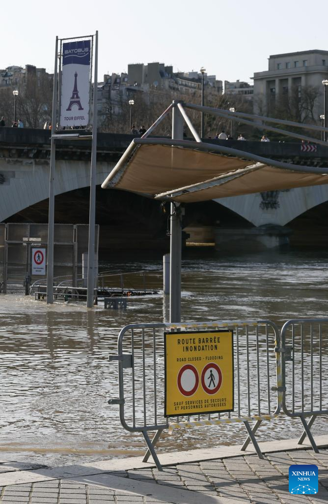 In pics: flooded banks of Seine River after continuous rainfalls in Paris