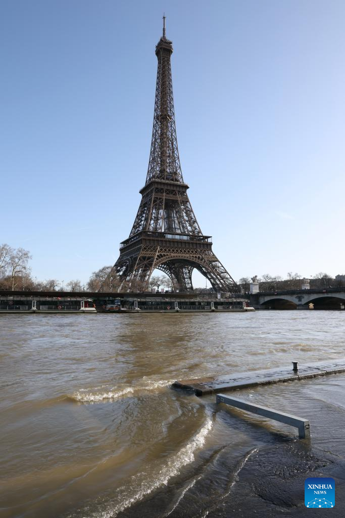 In pics: flooded banks of Seine River after continuous rainfalls in Paris
