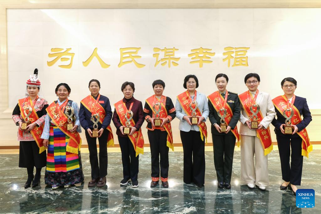 China honors female role models ahead of International Women's Day