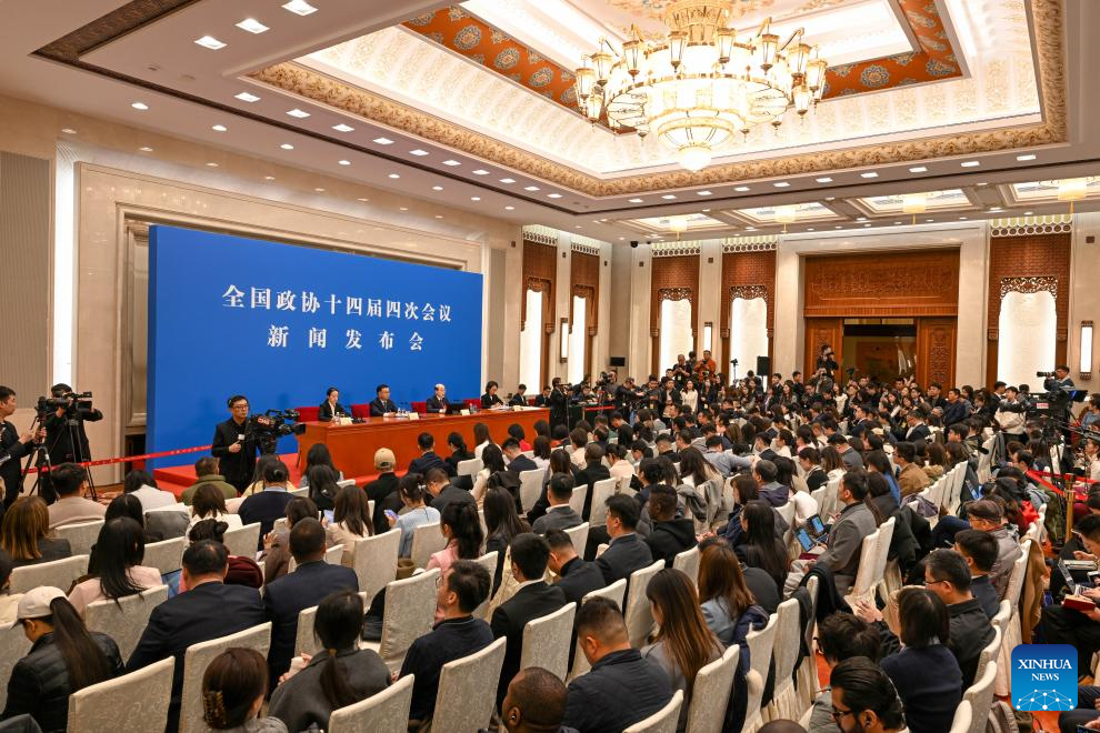 China's top political advisory body holds press conference ahead of annual session
