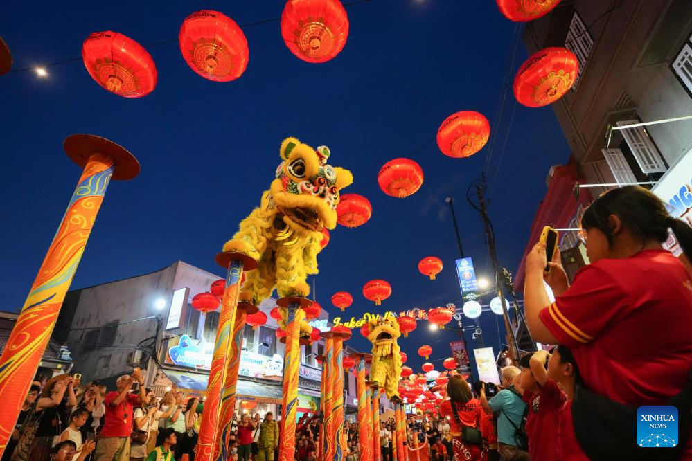 Lantern Festival celebrated in Malacca, Malaysia