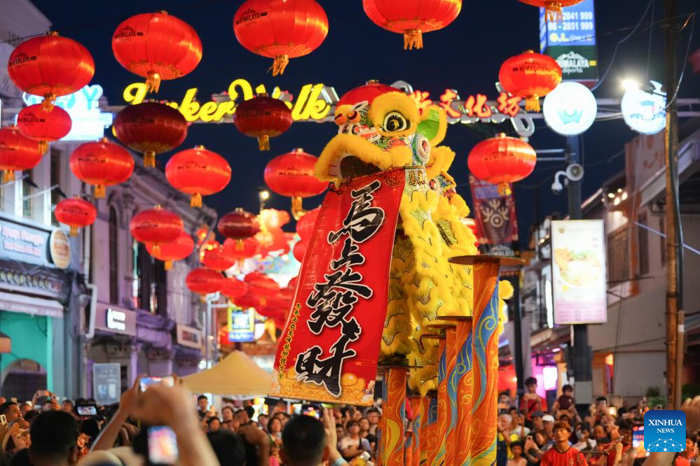 Lantern Festival celebrated in Malacca, Malaysia