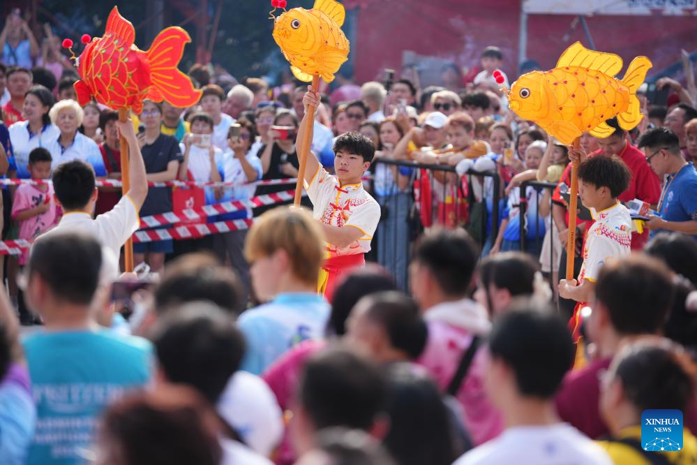 Traditional temple procession held in Johor Bahru, Malaysia