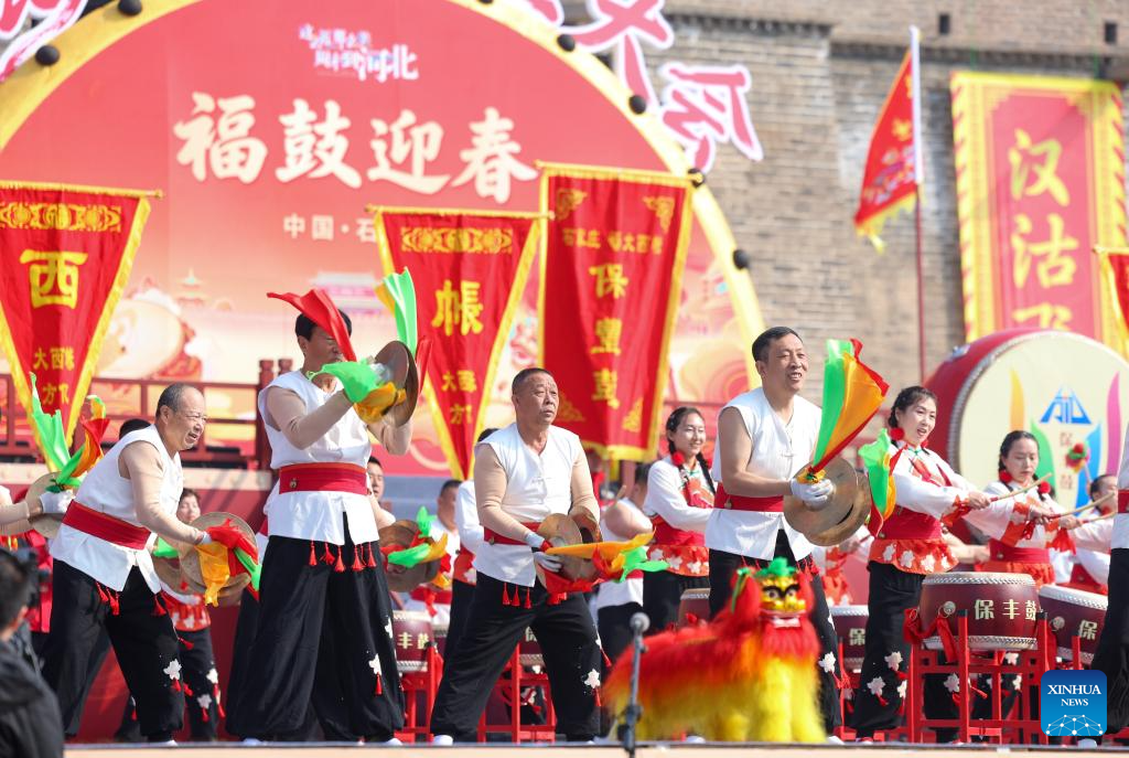 National drum contest held in China's Shijiazhuang
