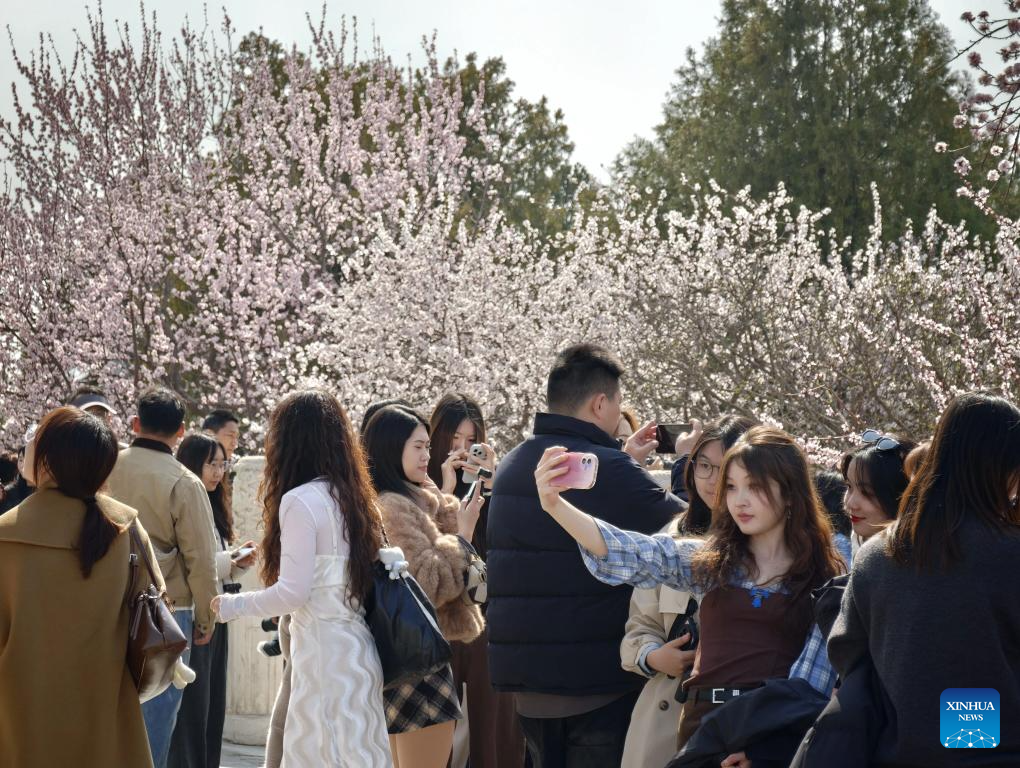 Spring view of Beihai Park in Beijing