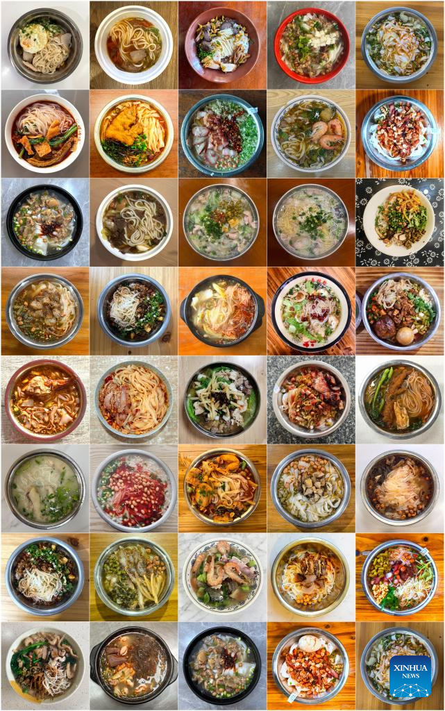 In pics: rice noodles in south China's Guangxi