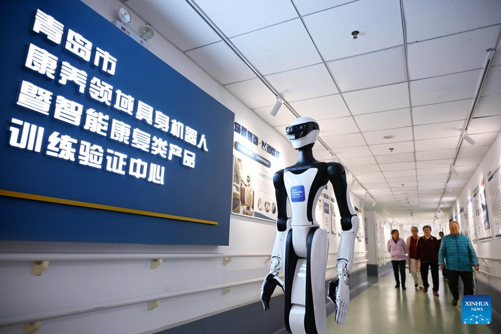Elderly care robots trained, tested in E China's Shandong