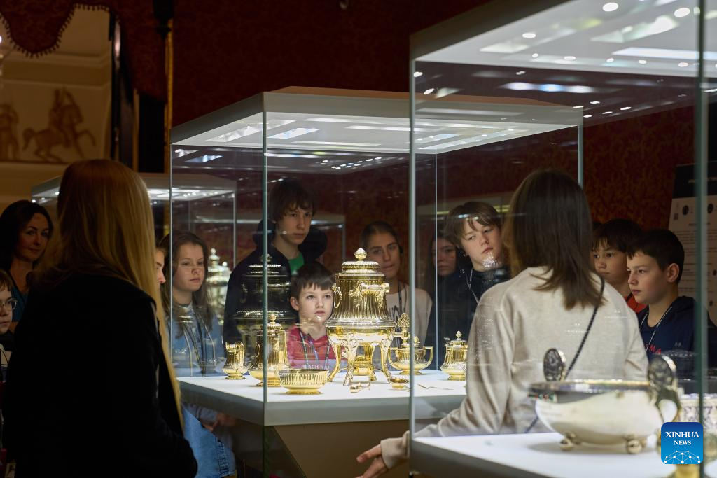 A glimpse of Fabergé Museum in St. Petersburg, Russia