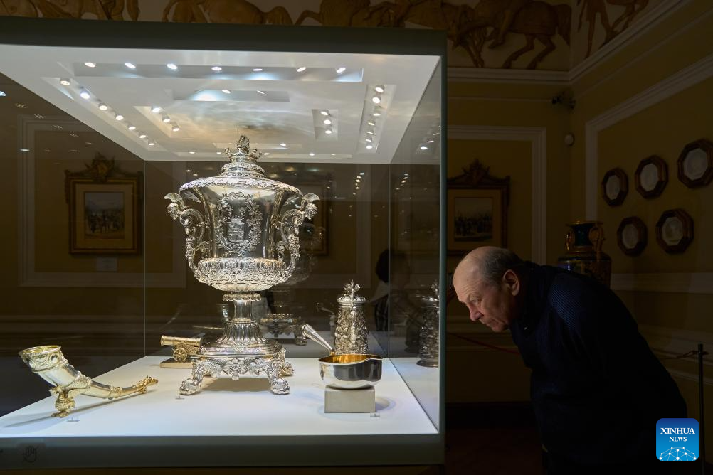 A glimpse of Fabergé Museum in St. Petersburg, Russia