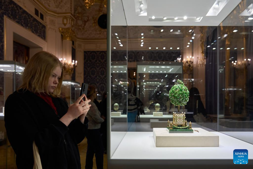 A glimpse of Fabergé Museum in St. Petersburg, Russia