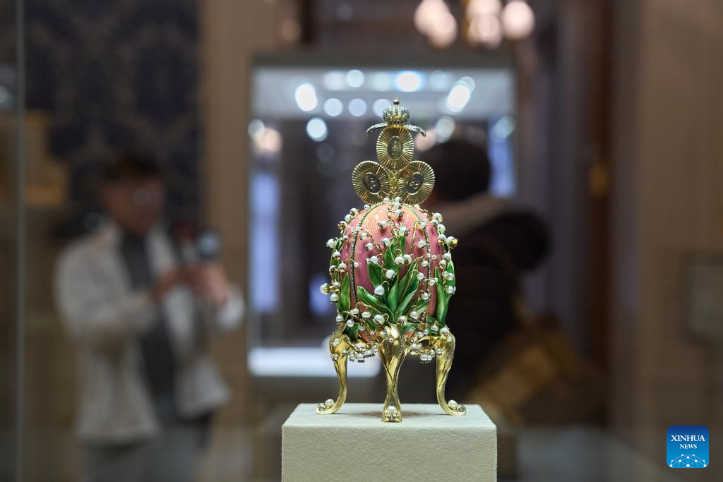 A glimpse of Fabergé Museum in St. Petersburg, Russia