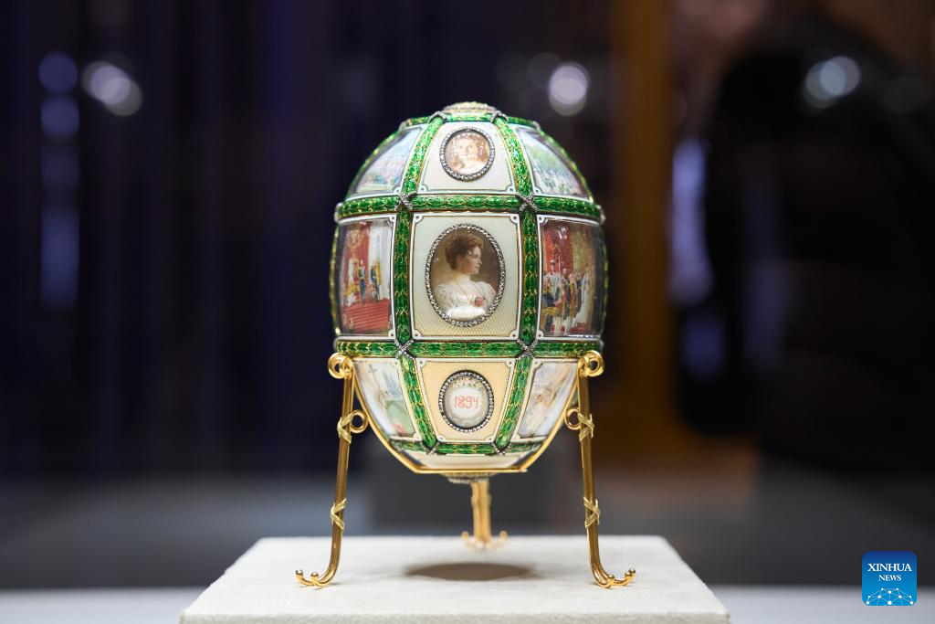 A glimpse of Fabergé Museum in St. Petersburg, Russia