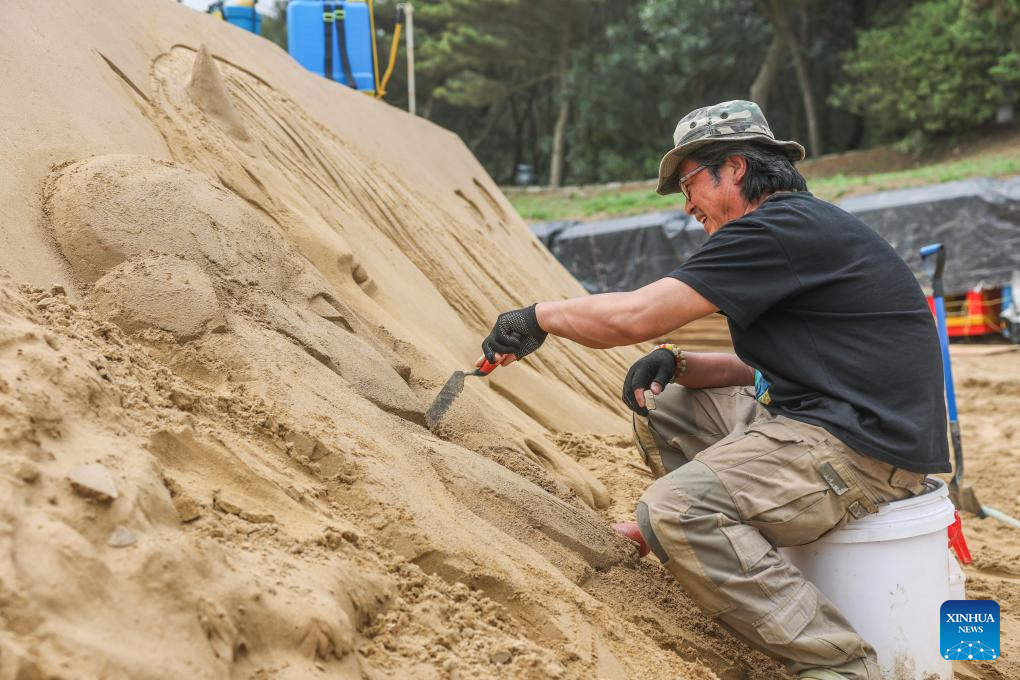Preparation for 2026 Zhoushan sand sculpture exhibition progresses smoothly