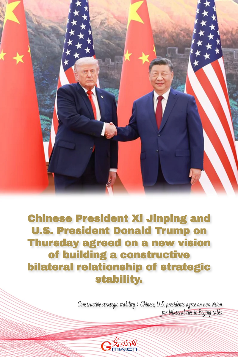 Constructive strategic stability: Chinese, U.S. presidents agree on new vision for bilateral ties in Beijing talks Constructive strategic stability: Chinese, U.S. presidents agree on new vision for bilateral ties in Beijing talks