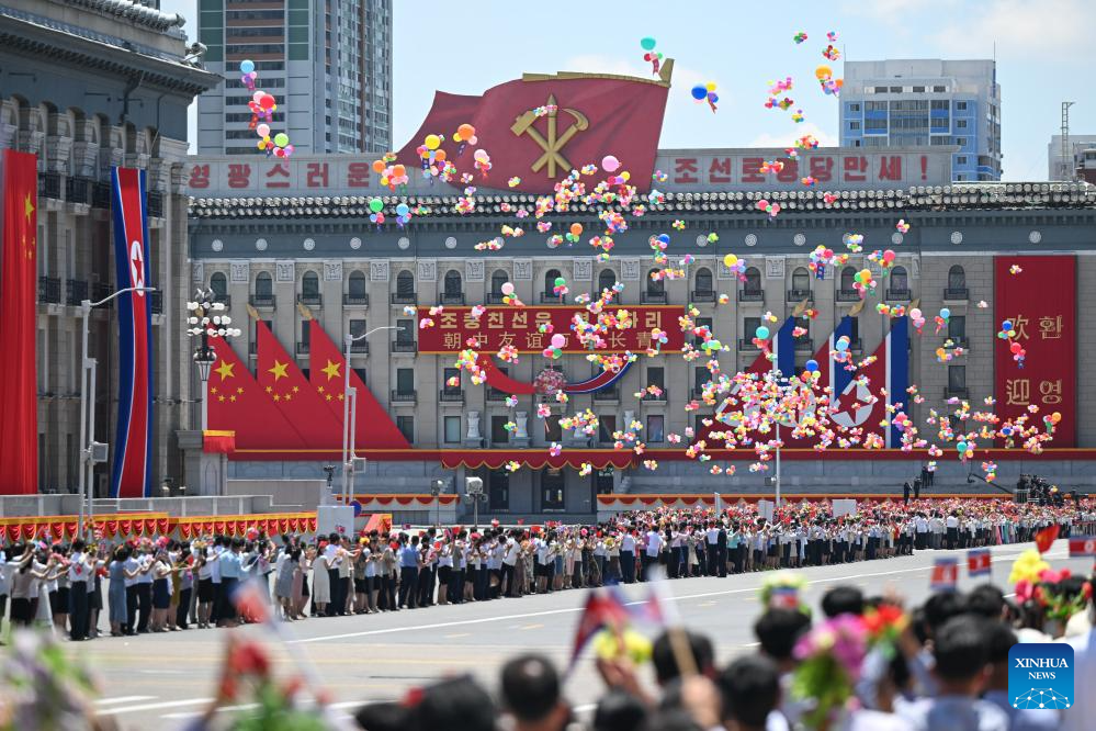 Xi arrives to grand welcome in Pyongyang for state visit to DPRK