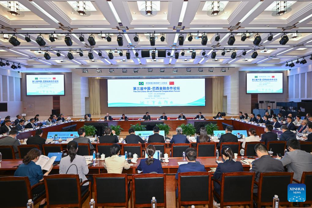 China vows deepened financial, economic practical cooperation with Brazil