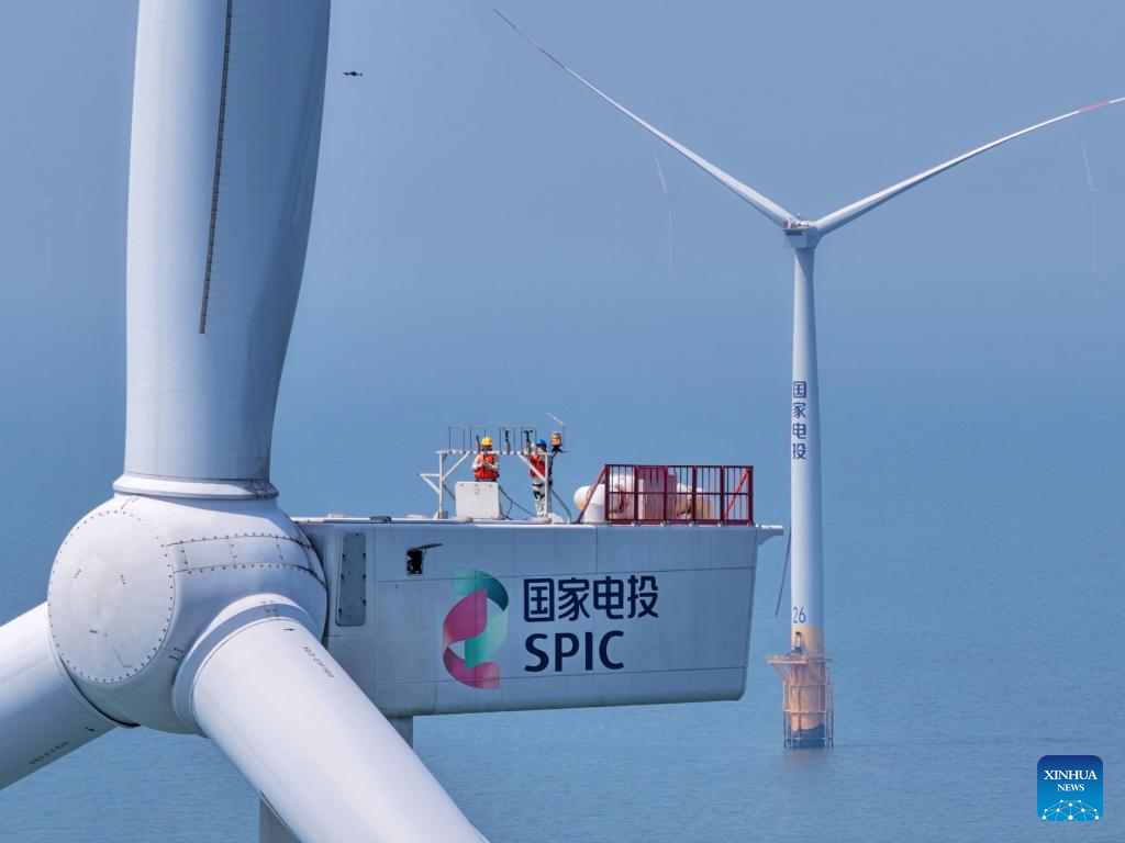 Maintenance underway at offshore wind farm in Jiangsu to ensure stable power supply