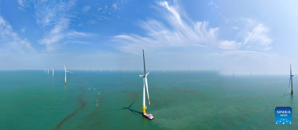 Maintenance underway at offshore wind farm in Jiangsu to ensure stable power supply