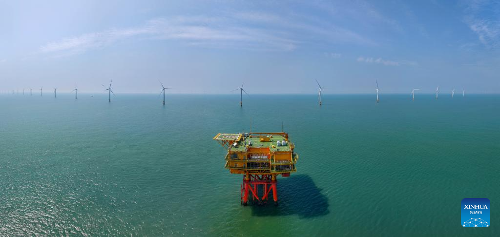 Maintenance underway at offshore wind farm in Jiangsu to ensure stable power supply