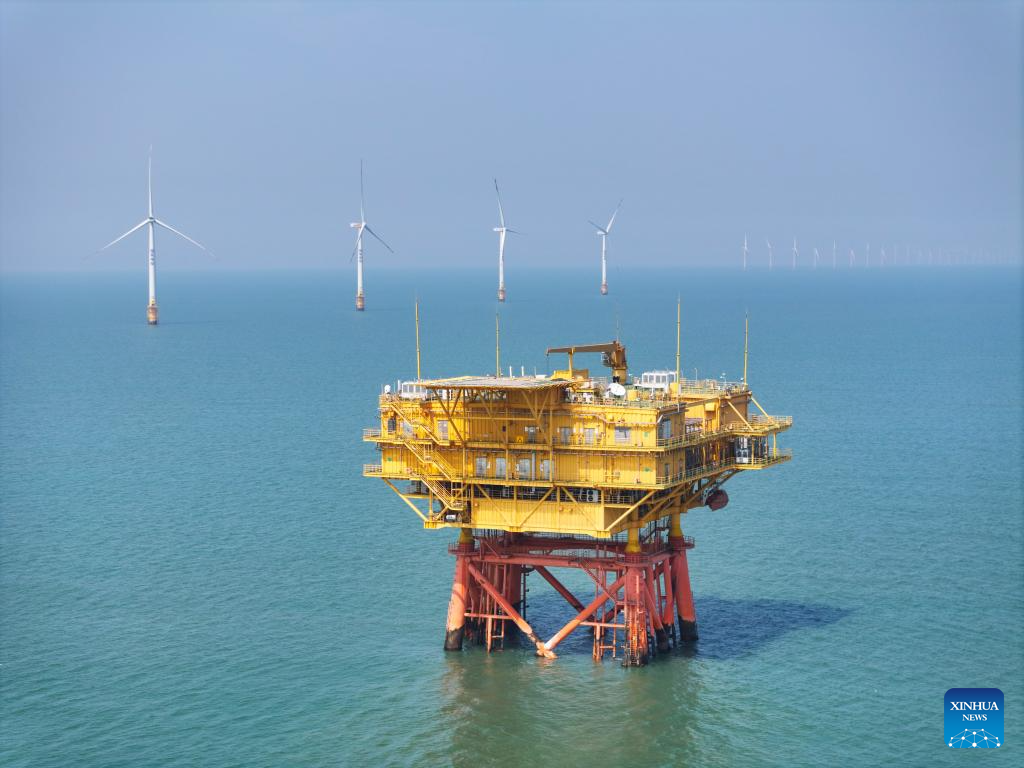 Maintenance underway at offshore wind farm in Jiangsu to ensure stable power supply