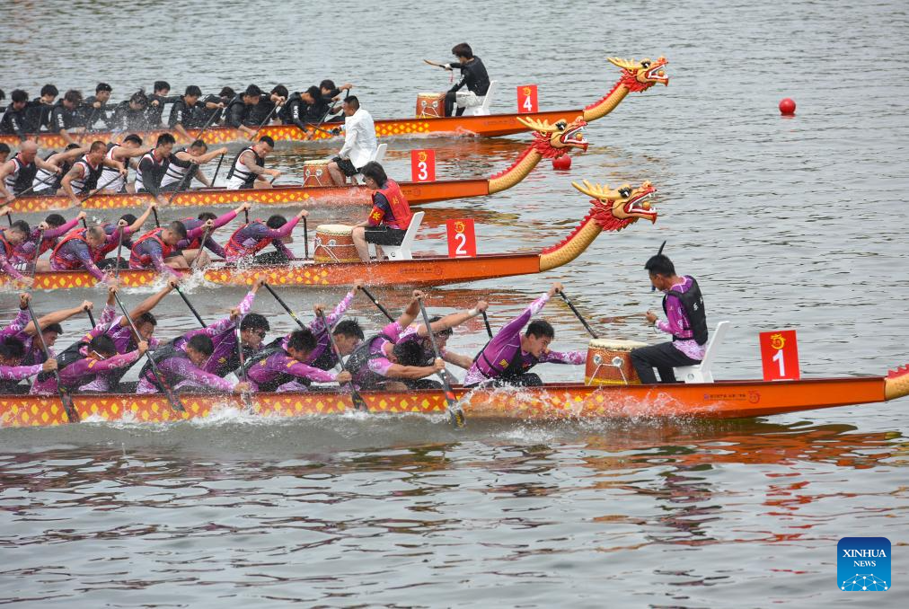 Various dragon boat-themed activities held across China