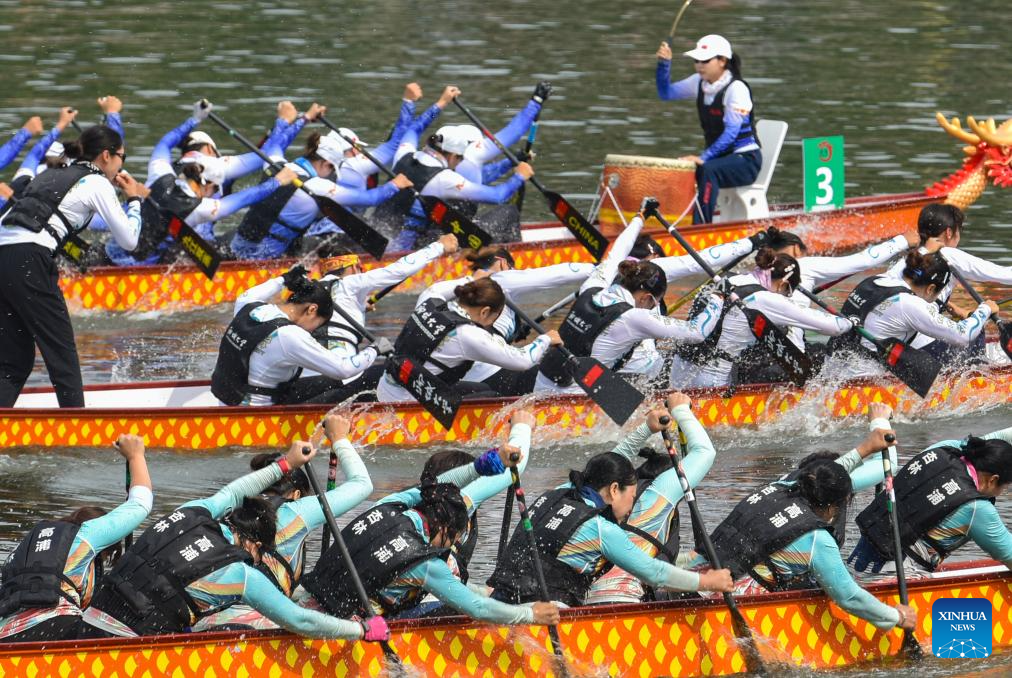 Various dragon boat-themed activities held across China