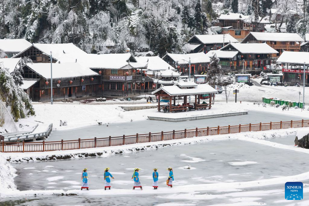 Pic story of Tiaohua cross-stitch embroidery in Longhui County, China's Hunan