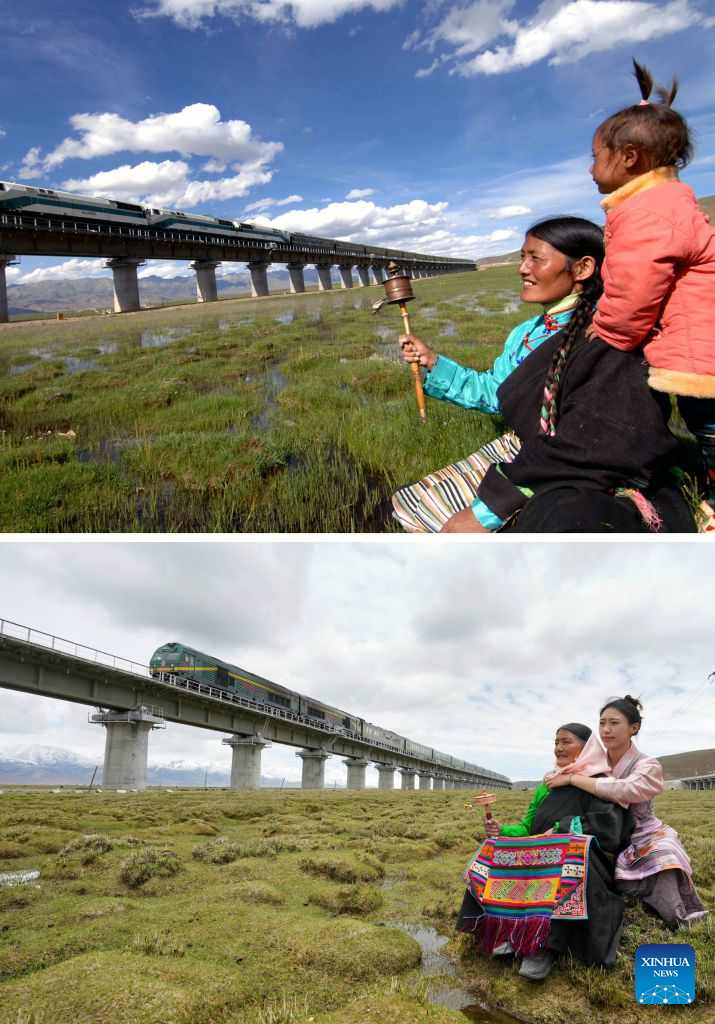 Old photo bears witness to changes brought by Qinghai-Xizang Railway over 20 years