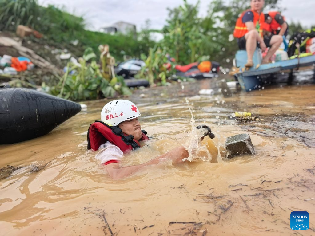 6 dead, 11 missing after torrential rains hit south China's Guangxi