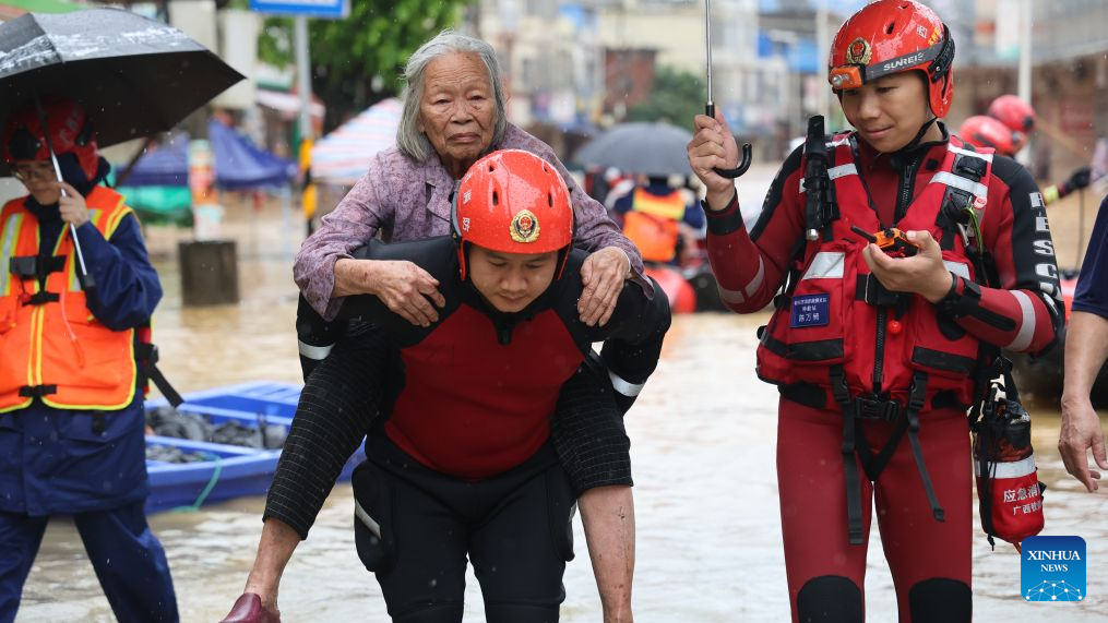 Guangxi makes all-out rescue, relief efforts after rain-triggered disasters