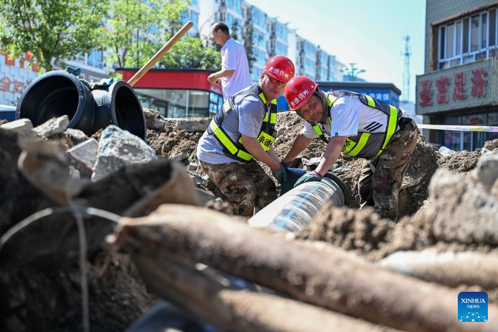 Relief efforts launched in N China's Chengde after heavy rainfall