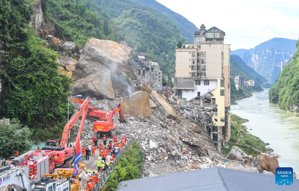 Rescue underway after mountain collapse hits China's Chongqing