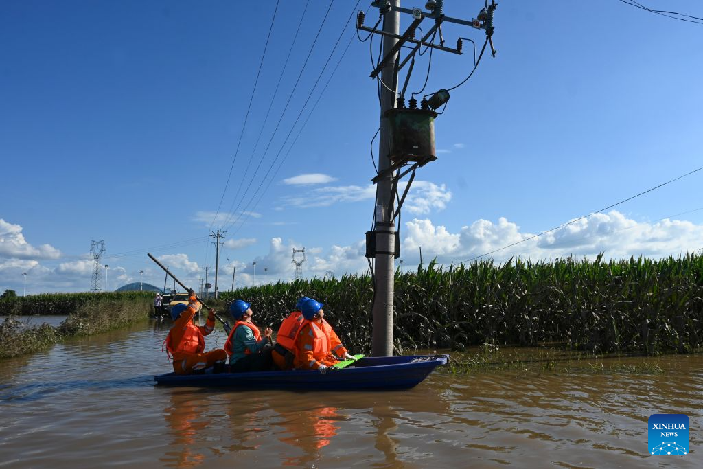 NE China's Mudanjiang steps up water, electricity restoration in flood-affected areas