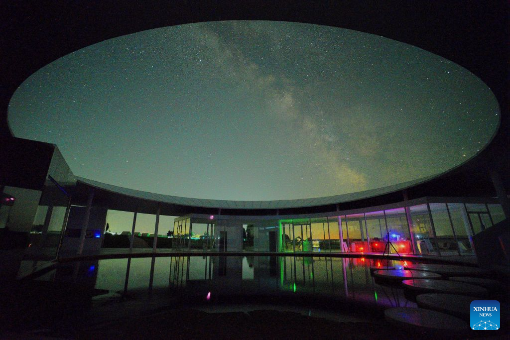 Milky Way sparkles over night sky in NE China's Heilongjiang